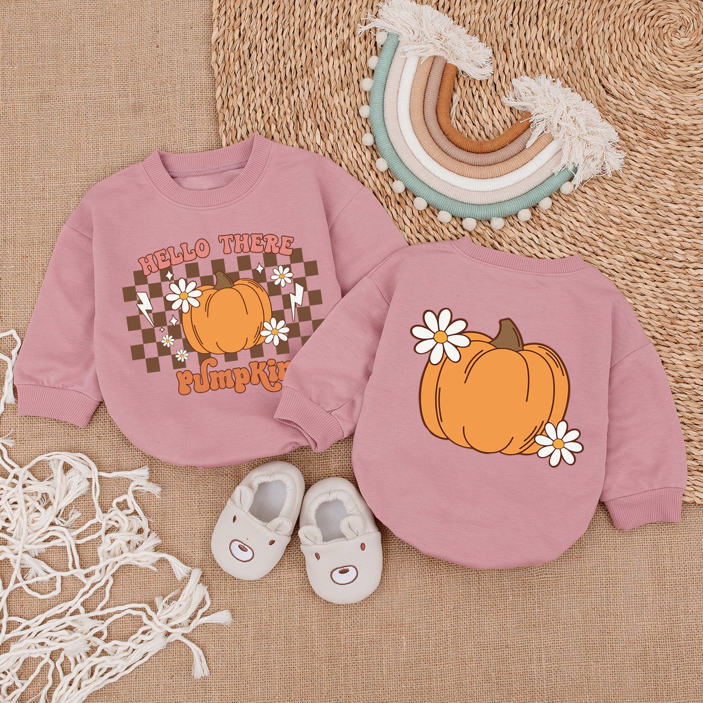 Fall Pumpkin Romper: Infant Thanksgiving Outfit - Baby Shower Gift