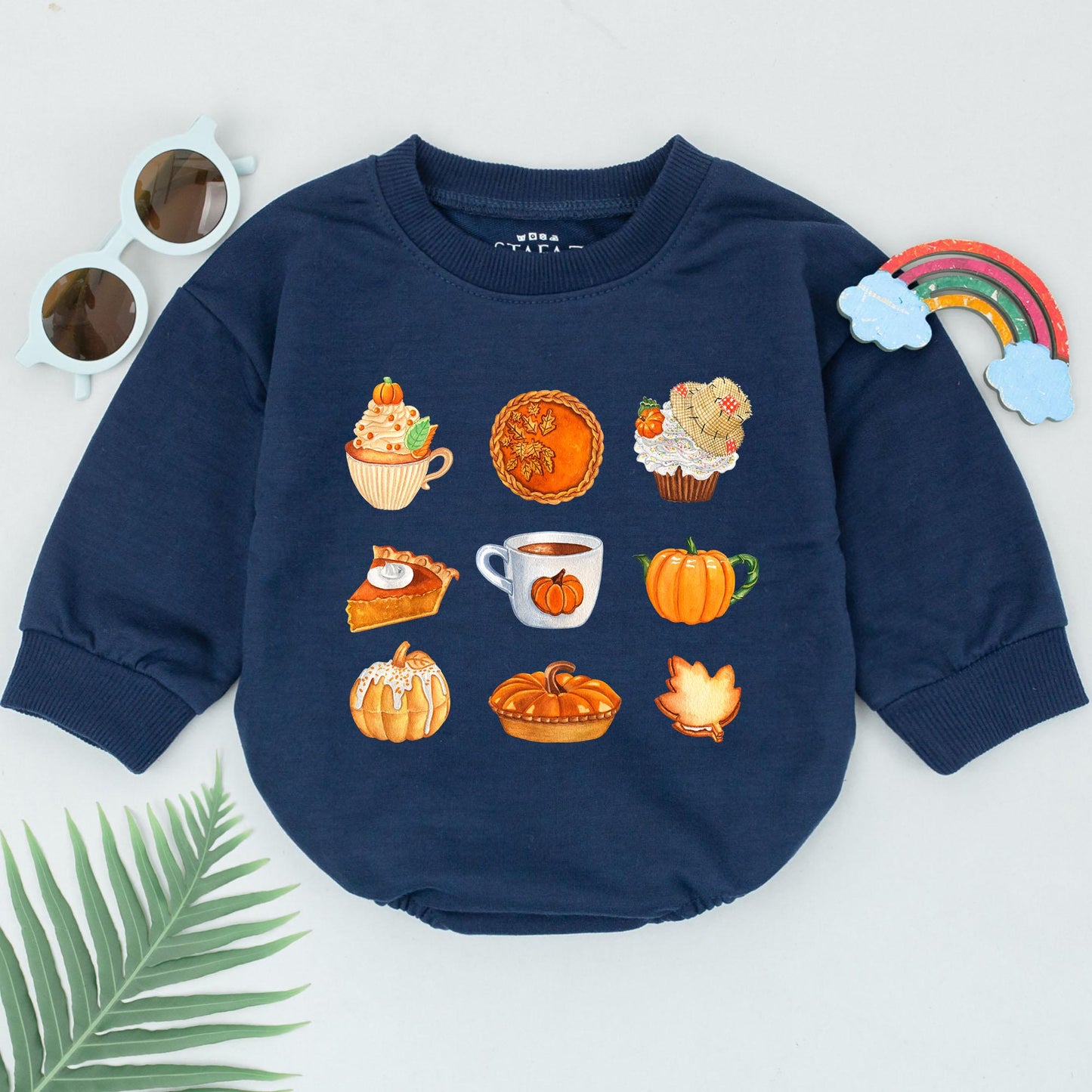 Pumpkin Patch Romper: Retro Thanksgiving Outfit, Fall Baby Clothes, Baby Shower Gift, Autumn Newborn Bodysuit, Cozy Pumpkin Spice Design (Girls) 139 chars