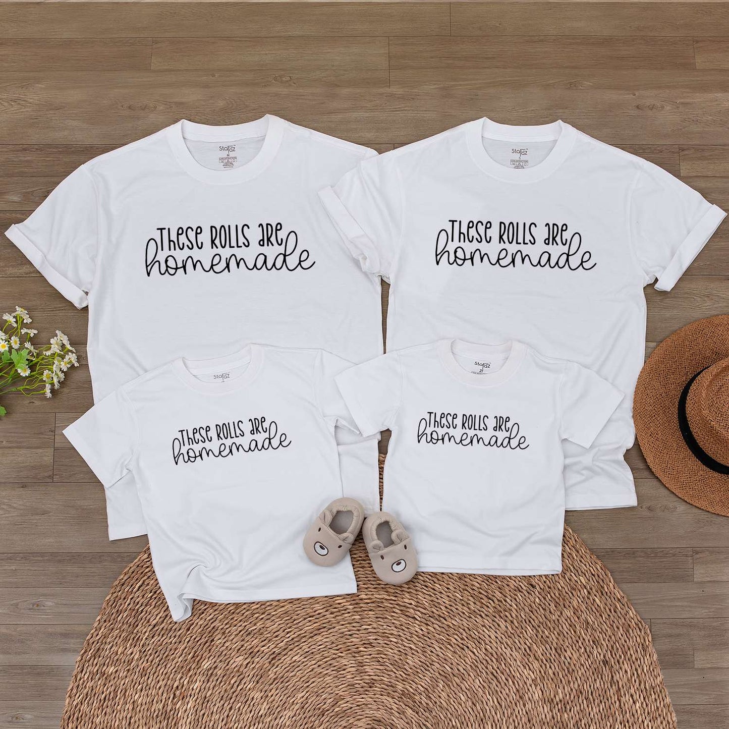 Homemade Baby Romper Set: Funny Fall Bodysuit & Retro Toddler Tee