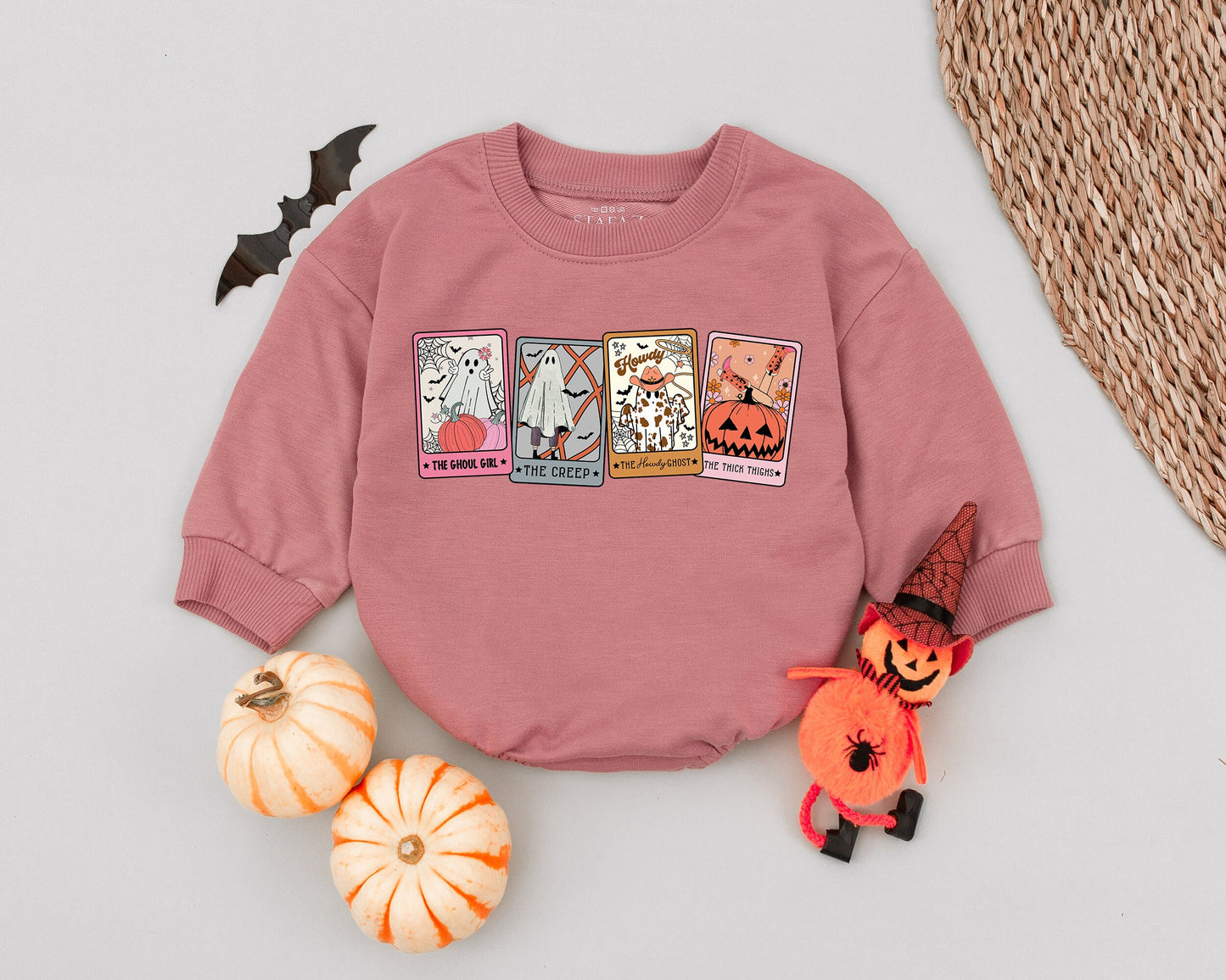 Spooky Baby Romper: Retro Tarot, First Halloween Costume Outfit