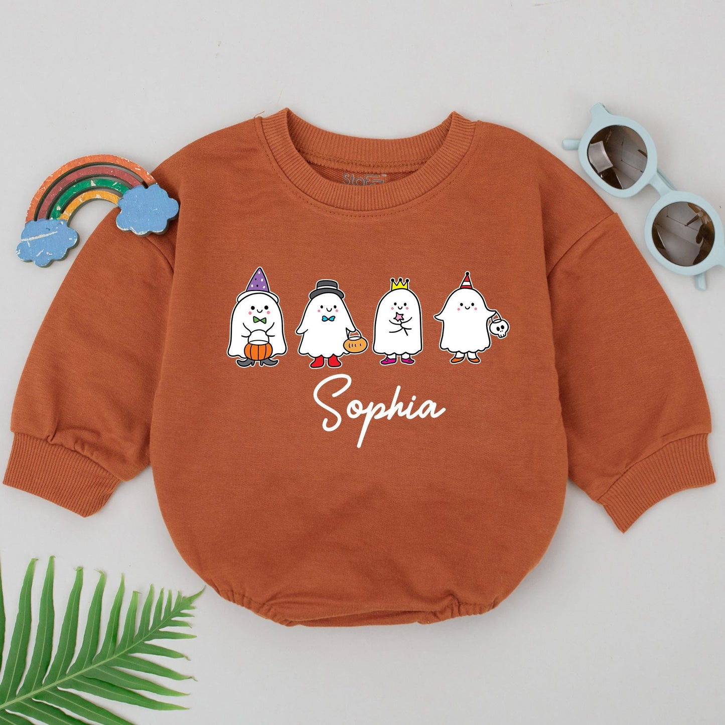 Baby Ghost Romper – First Halloween Outfit, Baby Shower Gift