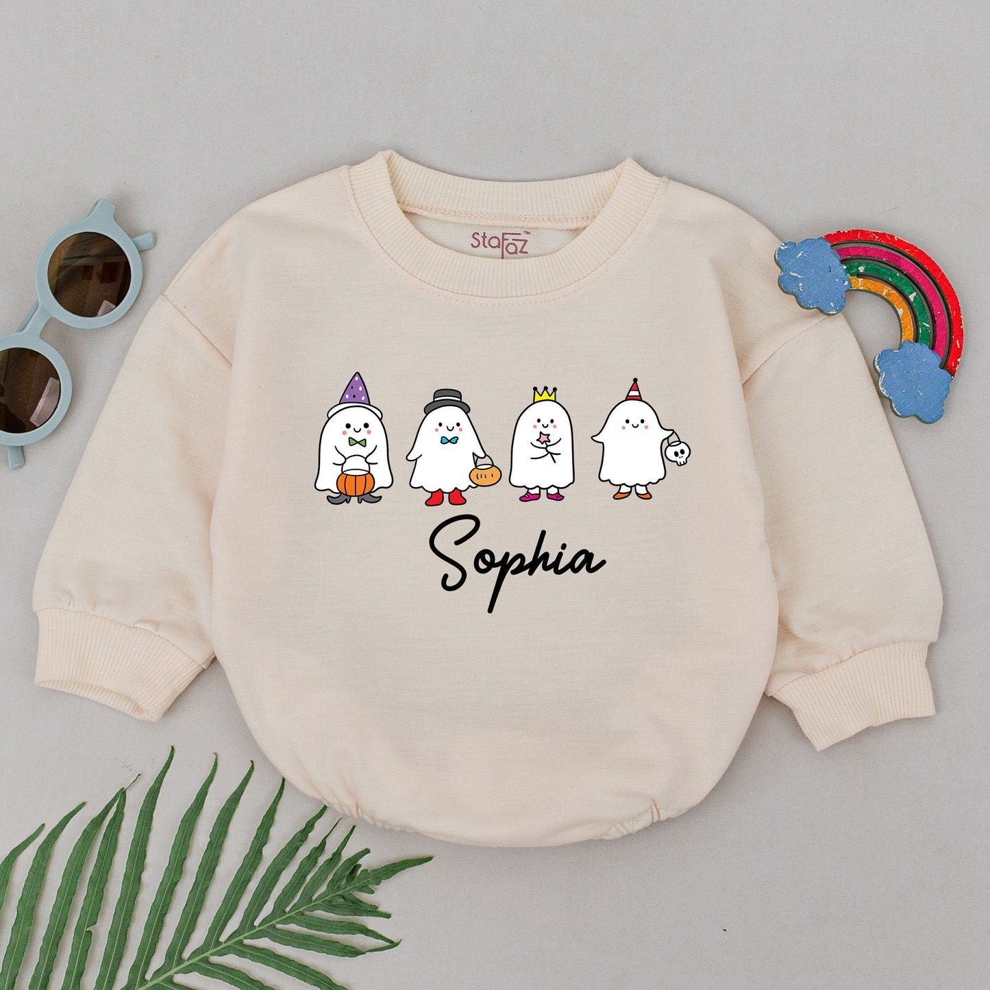 Baby Ghost Romper – First Halloween Outfit, Baby Shower Gift