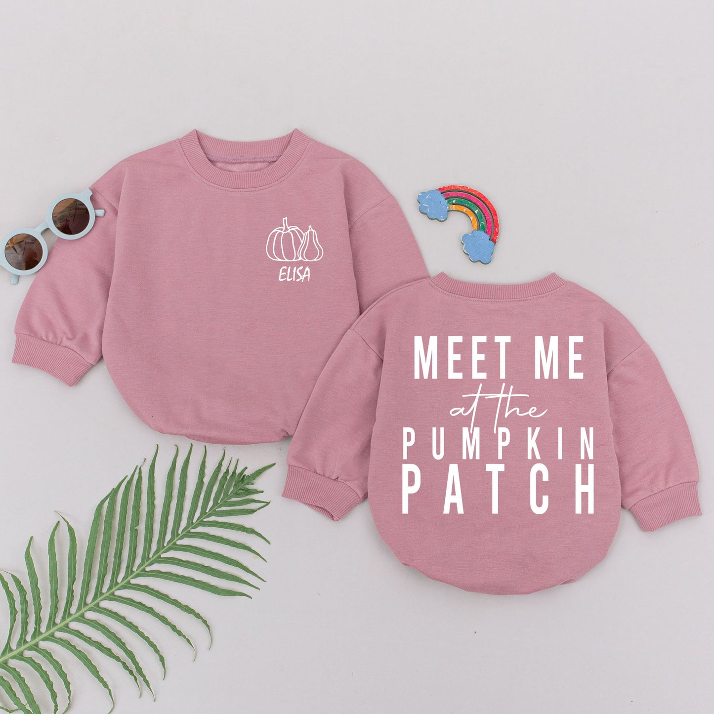 Pumpkin Patch Romper: Fall Baby Outfit & Halloween Gift for Girls