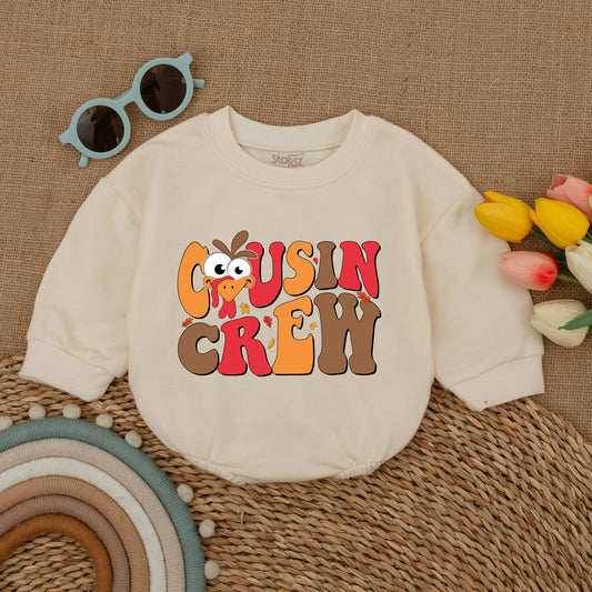 Cousin Crew Thanksgiving Romper & Bodysuit: Fall Family Outfit