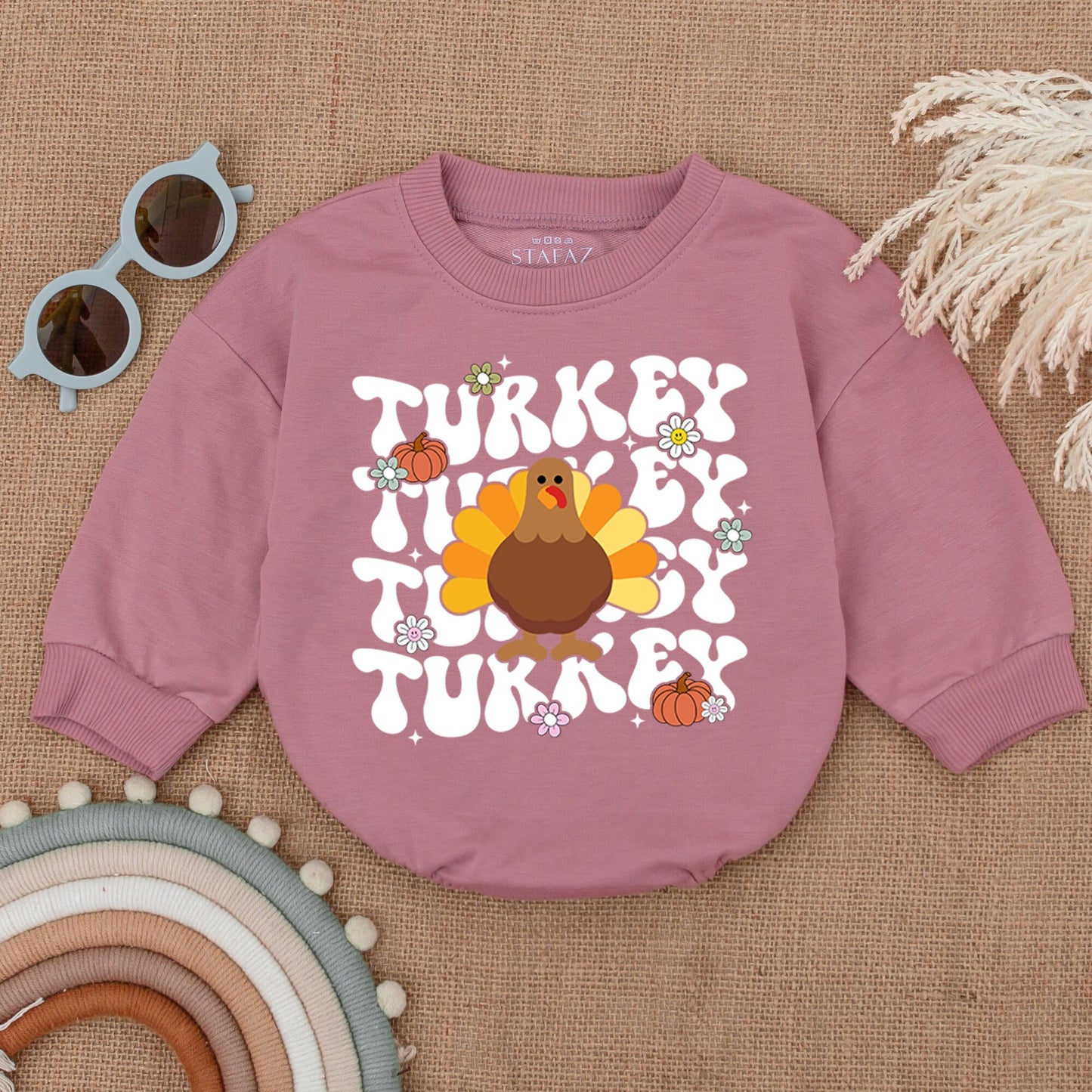 Thanksgiving Pumpkin Bubble Romper for Babies – Perfect Fall Outfit