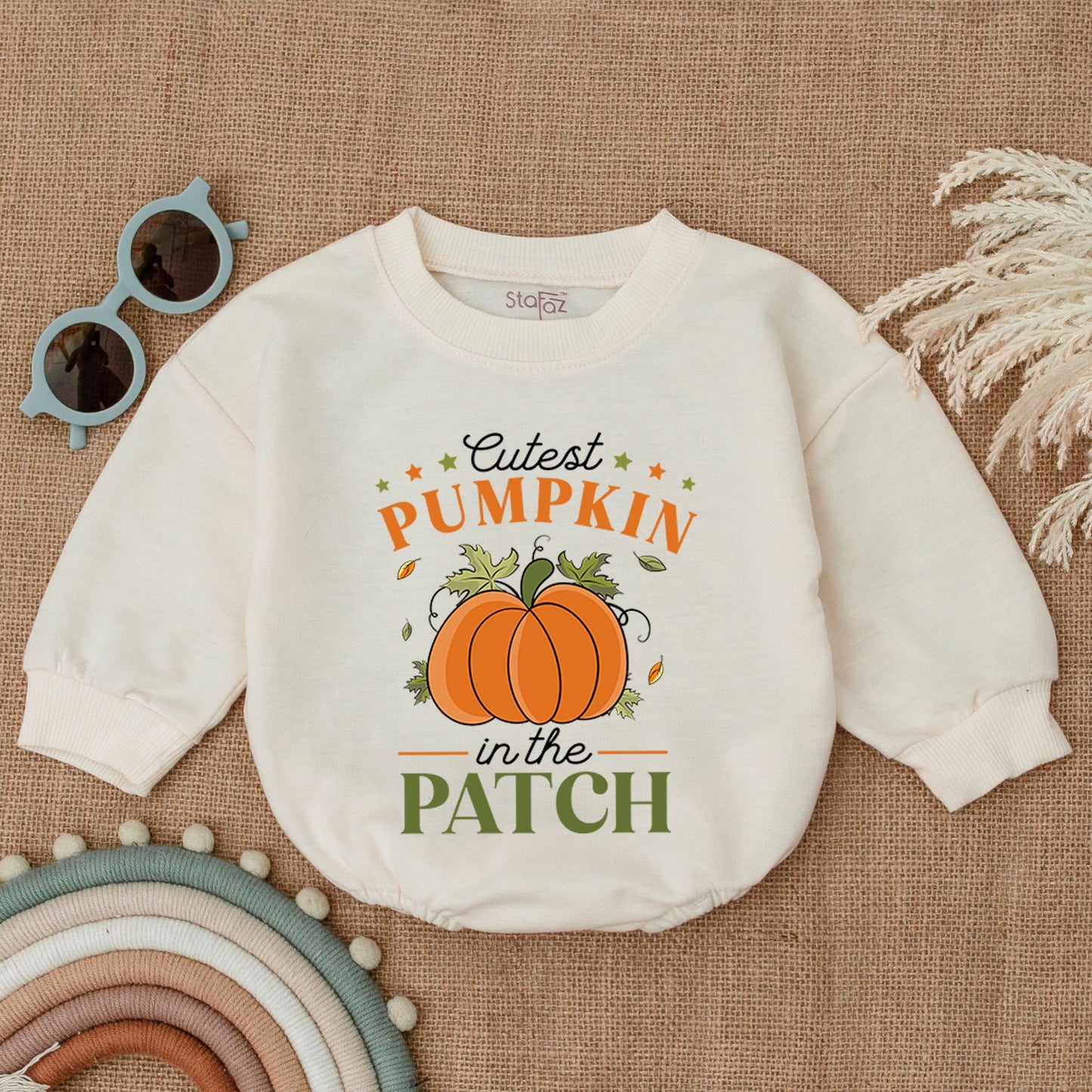 Adorable Pumpkin Bubble Romper - Perfect Fall Thanksgiving Baby Outfit