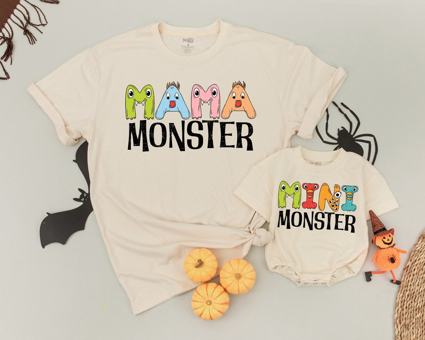 Monster Family Shirts, Mommy & Me, Halloween 1st Birthday Outfit