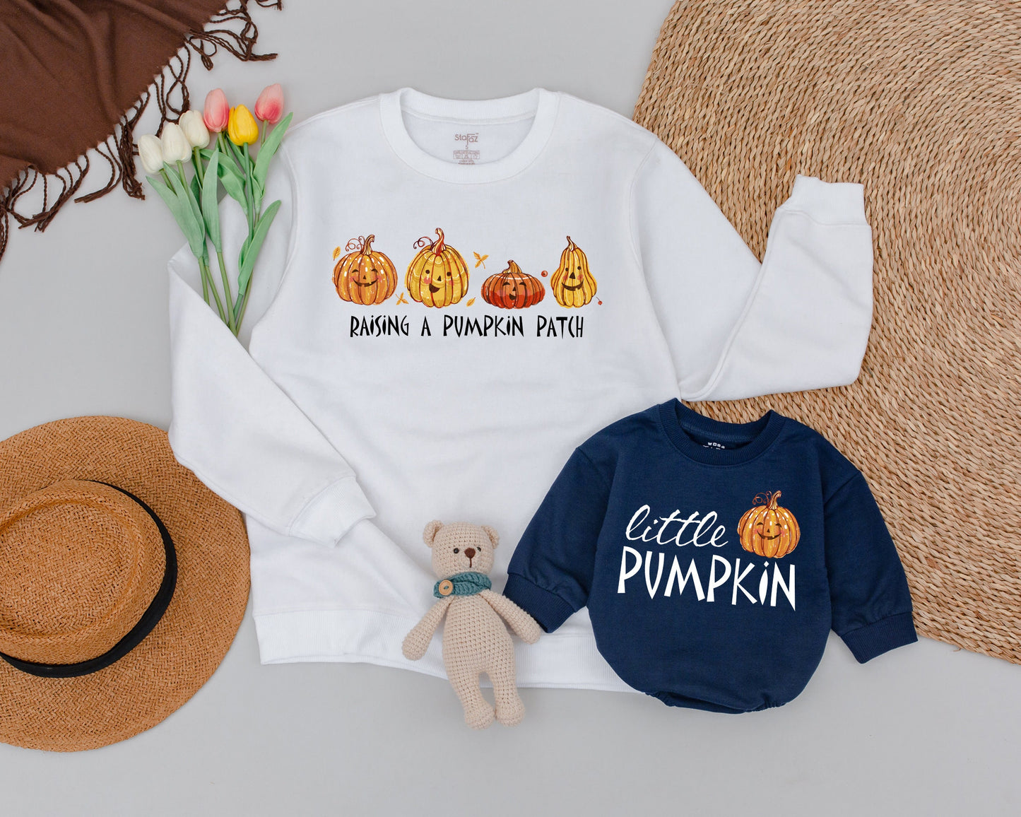 Pumpkin Patch Family Sweaters: Cozy Autumn Mommy and Me Outfits