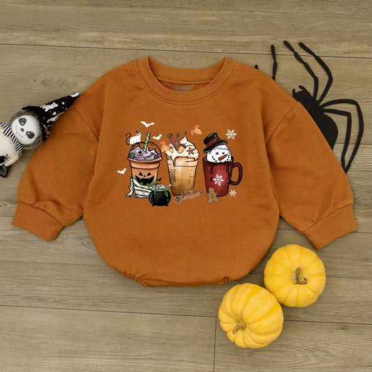 Festive Baby Romper: Halloween, Thanksgiving, Christmas Outfit