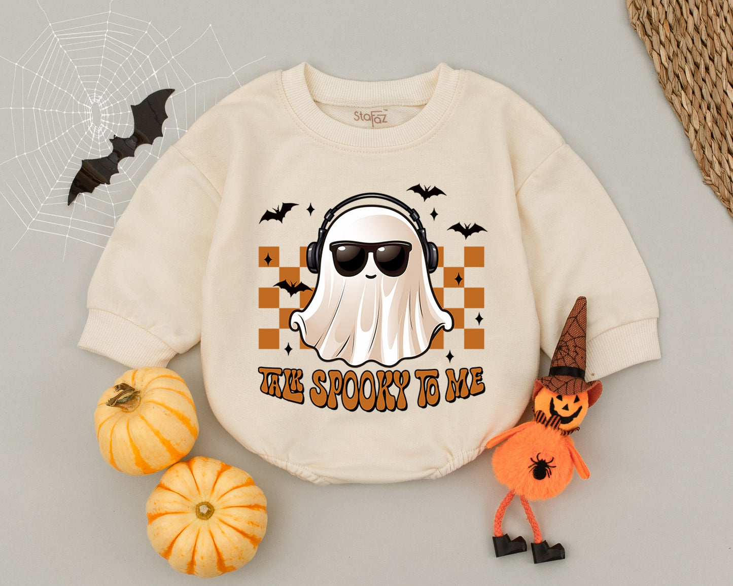 Spooky Fun Ghost Baby Romper - Halloween Outfit for Toddlers