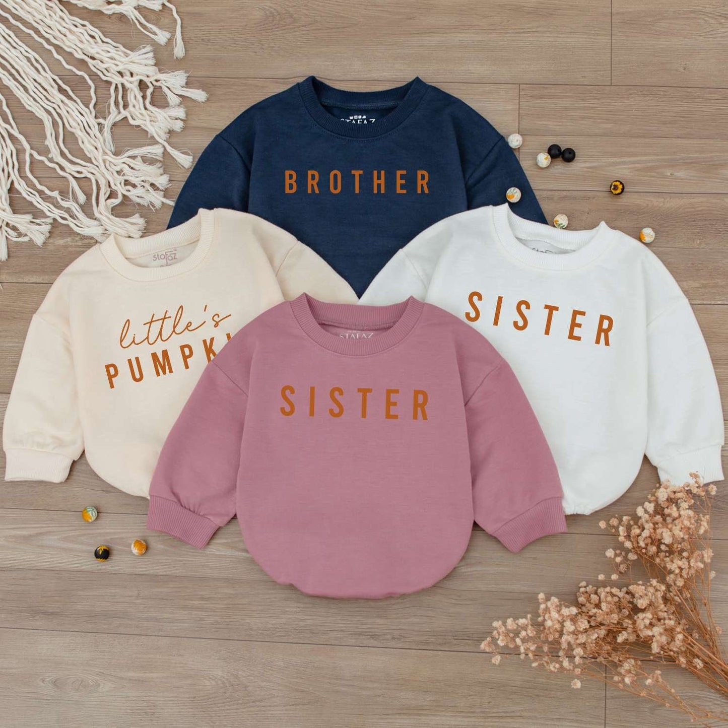 Personalized Pumpkin Baby Romper, Family Bodysuit, Newborn Outfit
