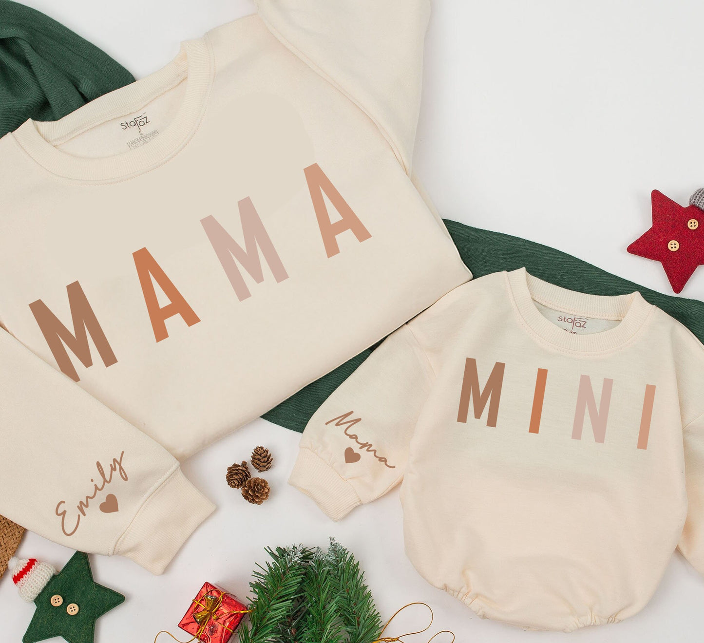 Matching Fall Sweatshirts: Mommy & Me Outfits, Custom Thanksgiving