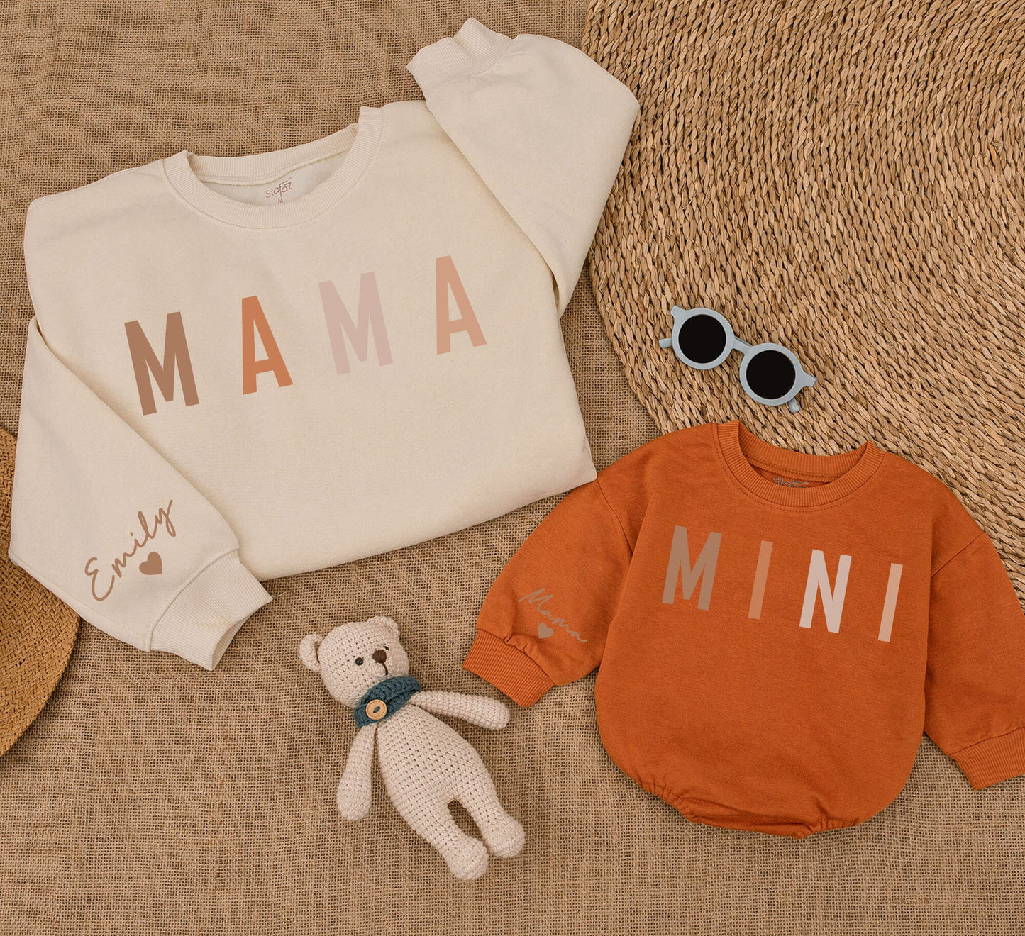 Matching Fall Sweatshirts: Mommy & Me Outfits, Custom Thanksgiving