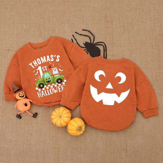 Pumpkin Baby Romper: First Halloween Outfit & Baby Shower Gift