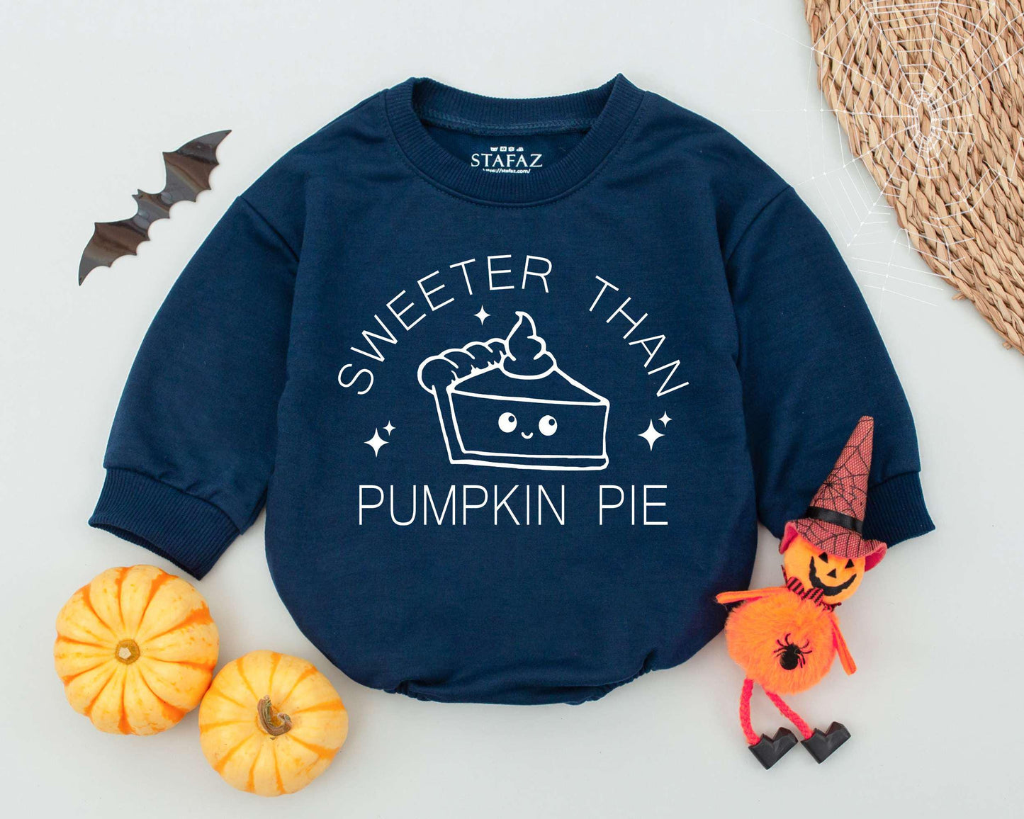Sweeter Than Pumpkin Pie Baby Halloween Romper & Toddler Outfit