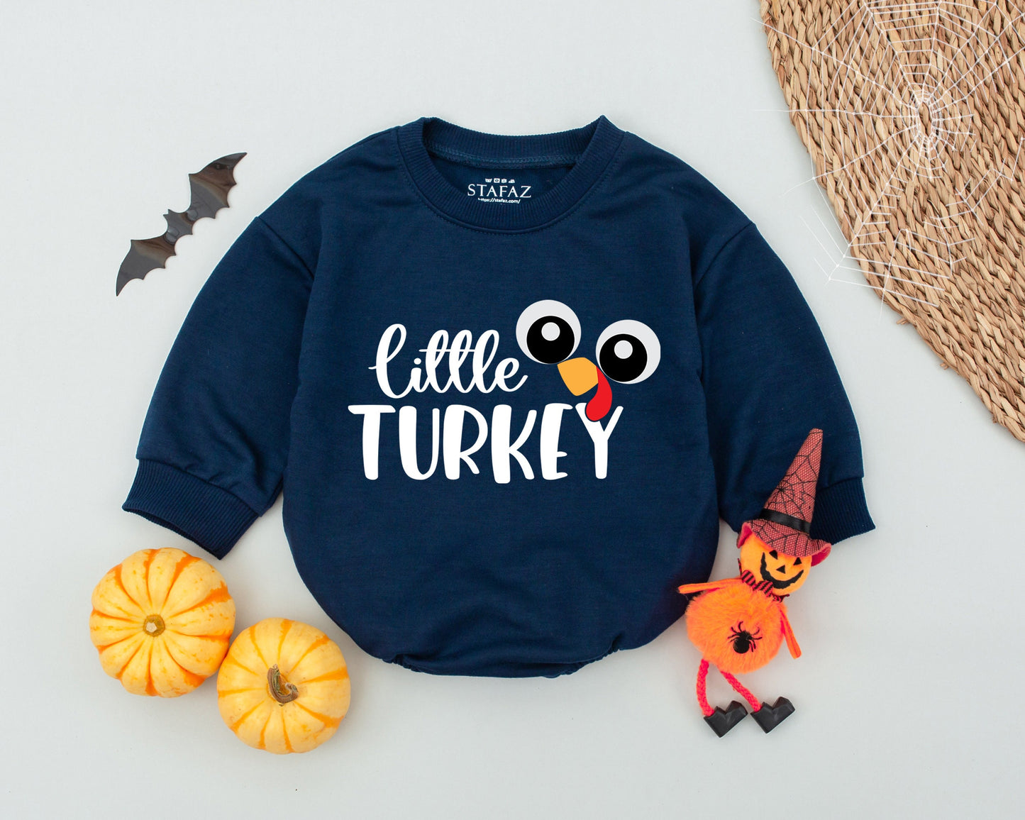 Turkey Baby Romper - First Thanksgiving Outfit - Fall Toddler Bodysuit