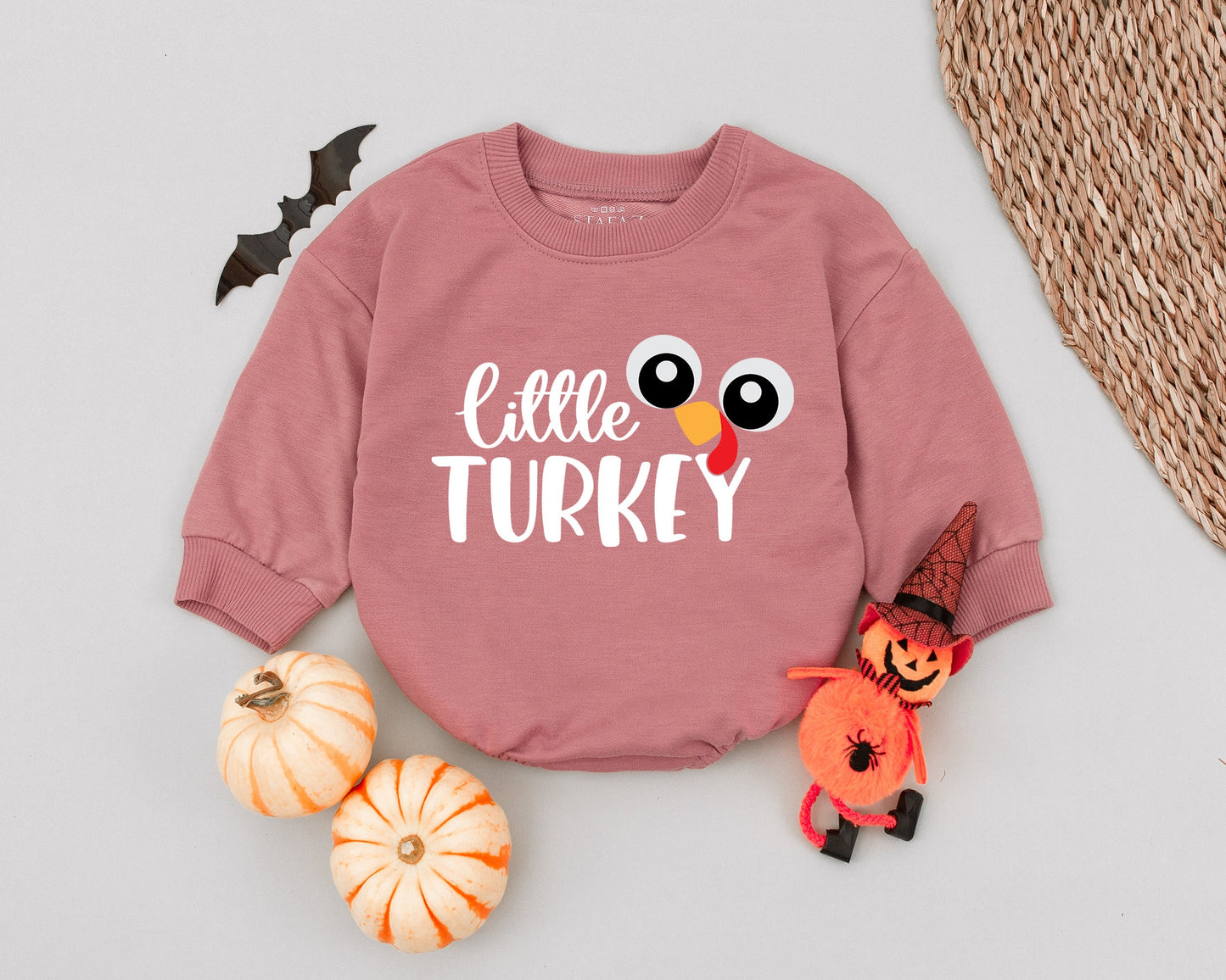 Turkey Baby Romper - First Thanksgiving Outfit - Fall Toddler Bodysuit