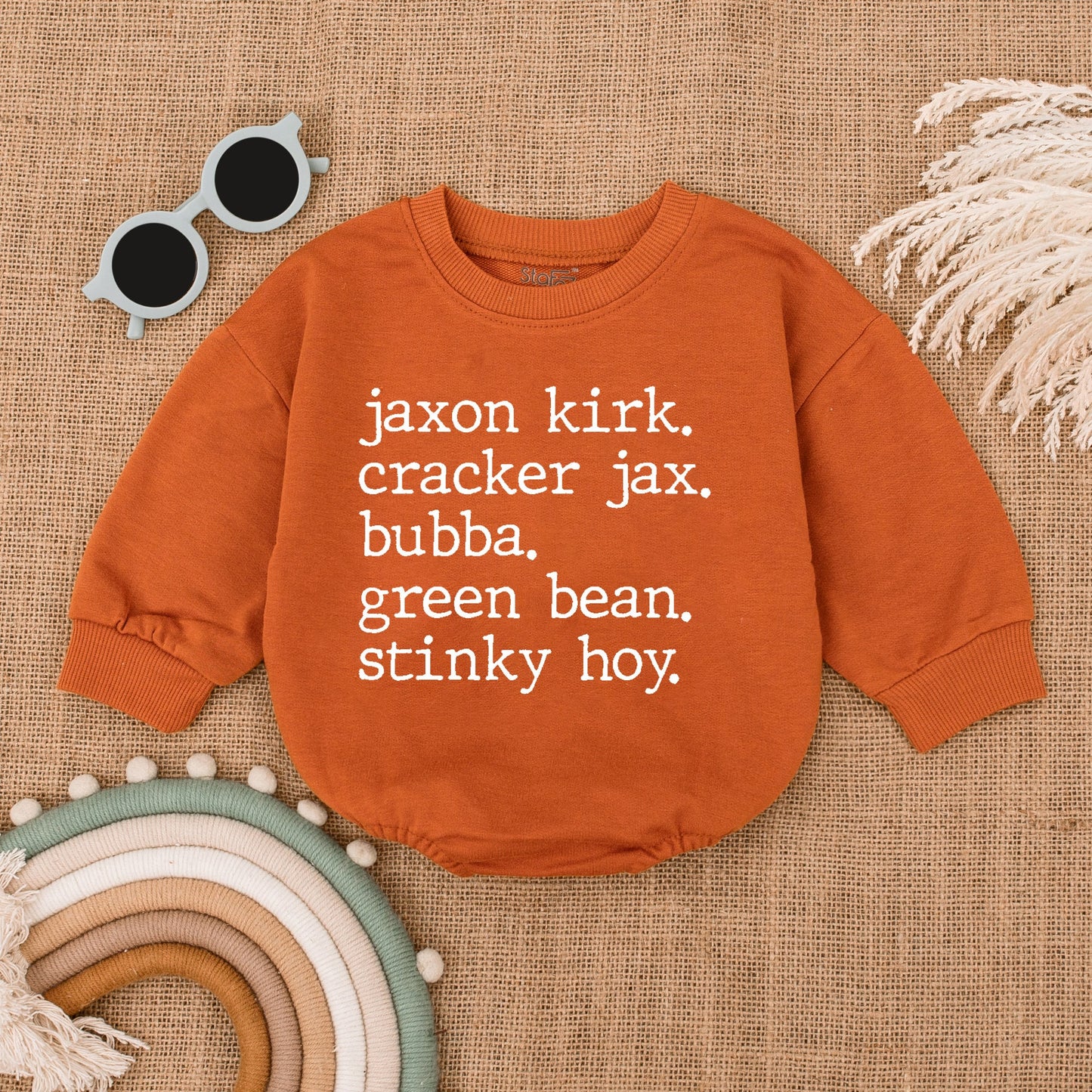 Baby Nickname Romper Personalized Oversized Newborn Outfit Announcement Gift Baby Shower Gift for Baby Boy or Girl Minimalist Design