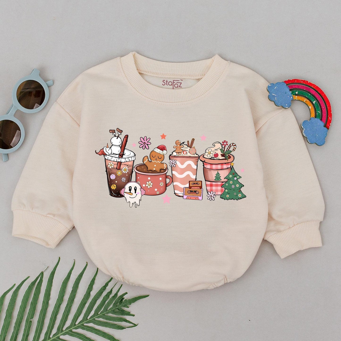 Festive Baby Romper: 1st Christmas Outfit & Baby Shower Gift