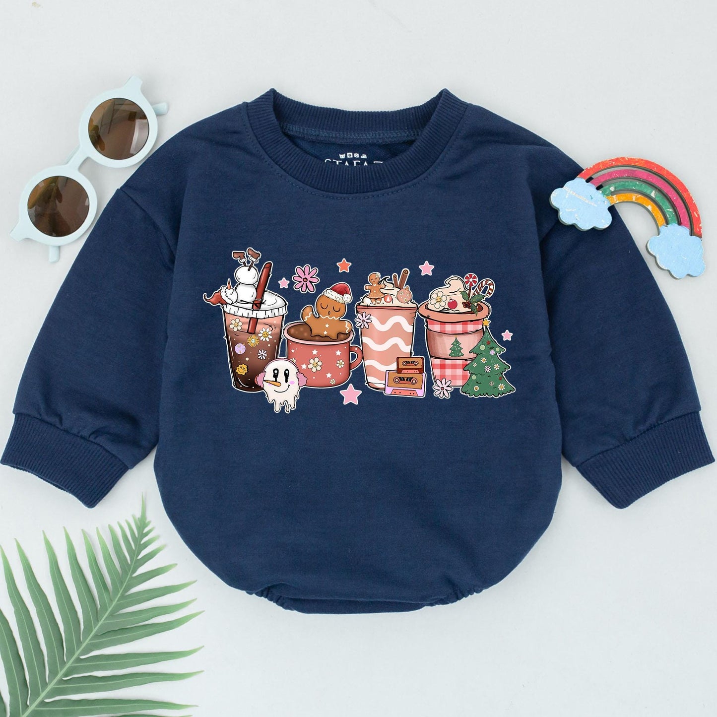 Festive Baby Romper: 1st Christmas Outfit & Baby Shower Gift