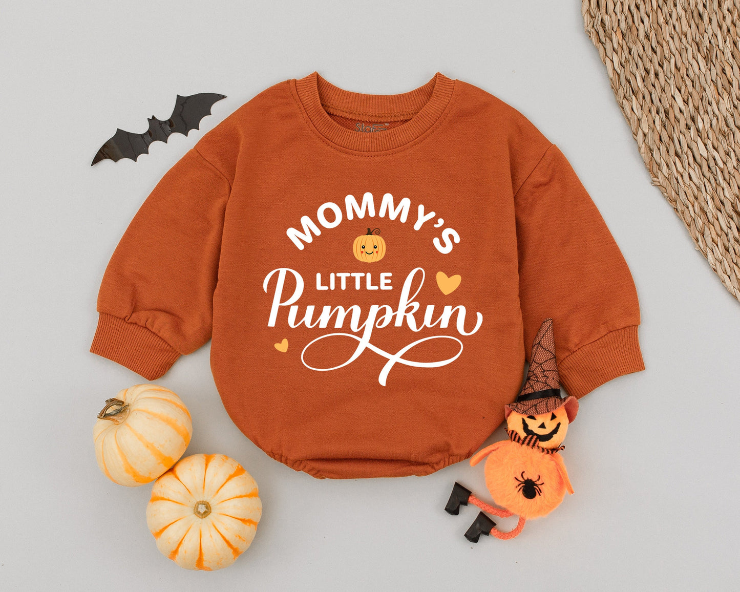 Little Pumpkin Thanksgiving Outfit - Baby Romper & Bodysuit Set