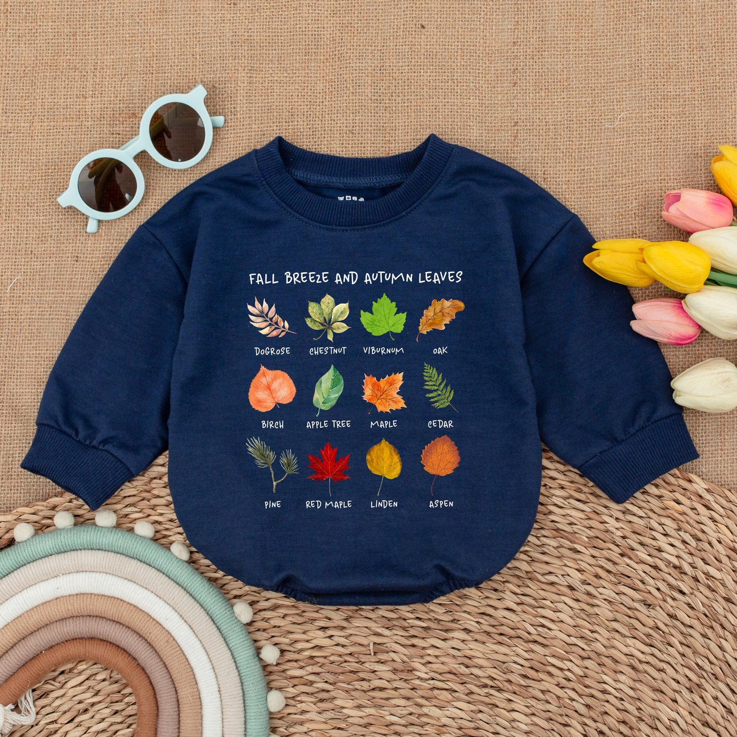Autumn Retro Baby Romper: Thanksgiving & Fall Bodysuit Gift