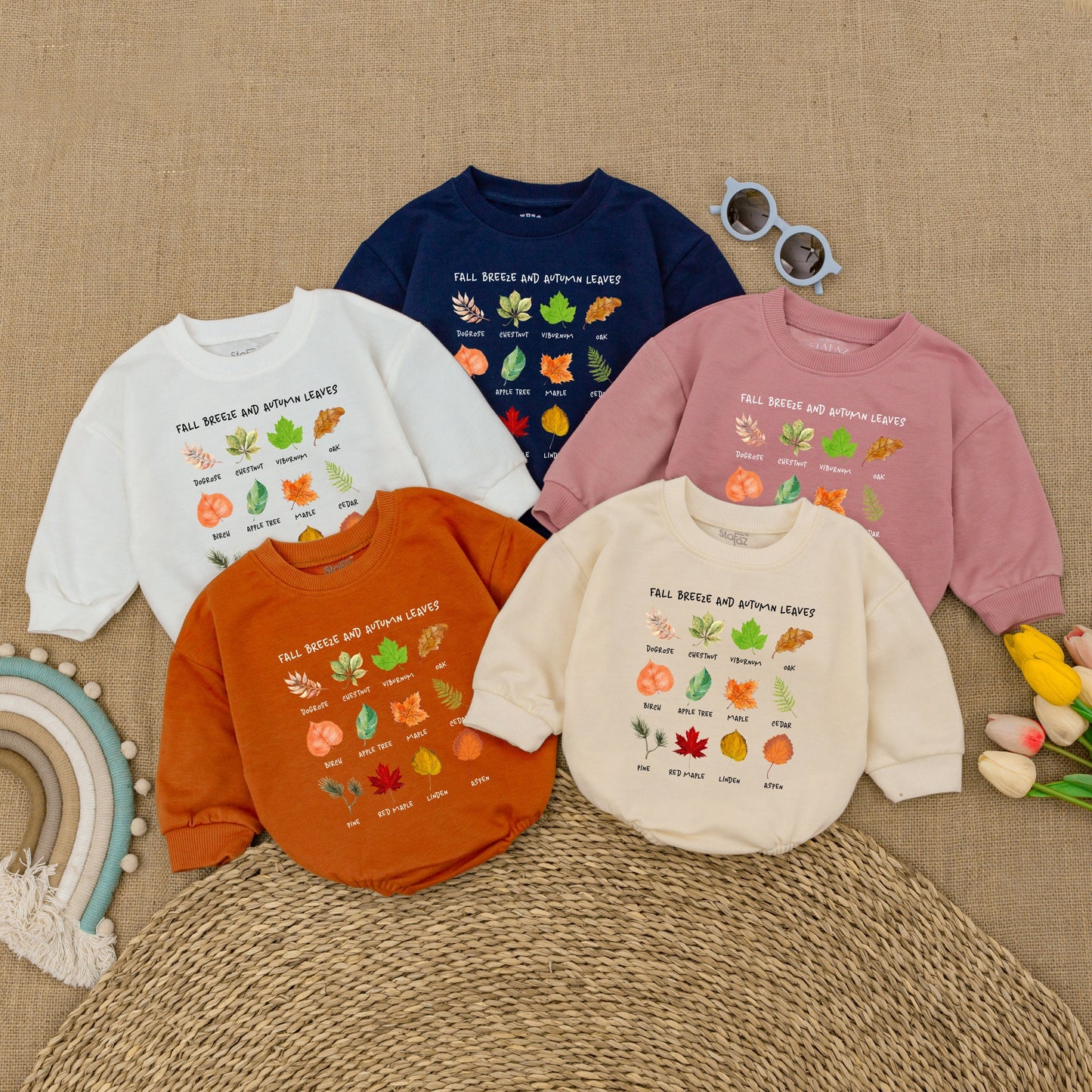 Autumn Retro Baby Romper: Thanksgiving & Fall Bodysuit Gift