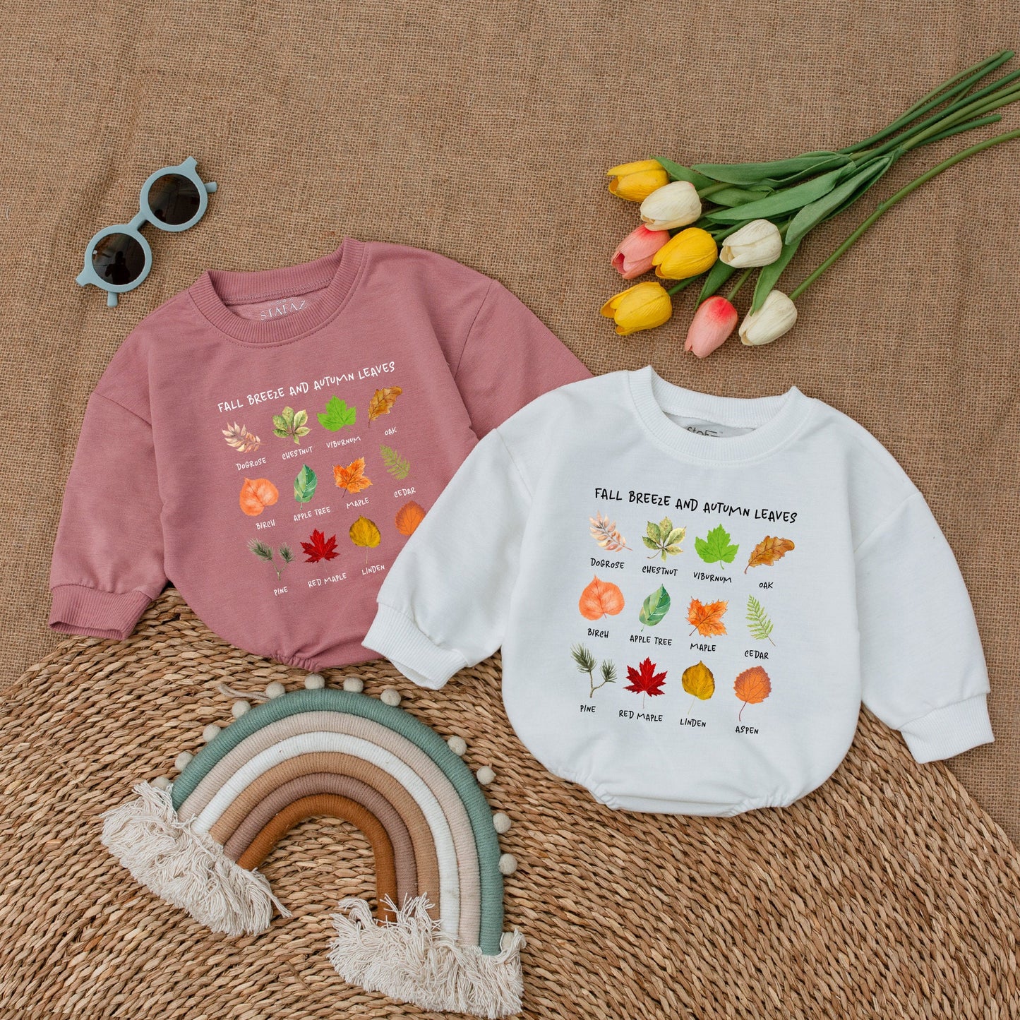 Autumn Retro Baby Romper: Thanksgiving & Fall Bodysuit Gift