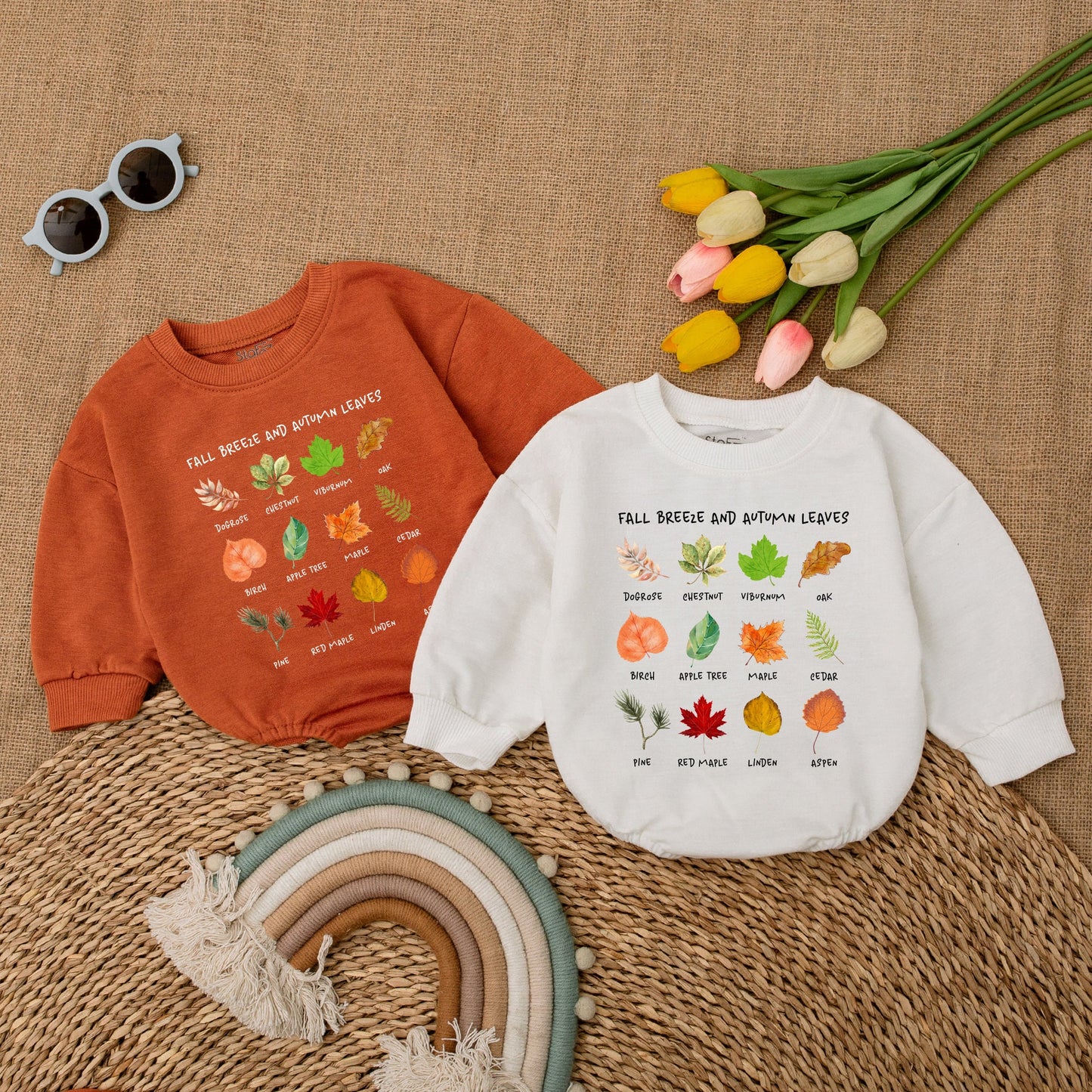Autumn Retro Baby Romper: Thanksgiving & Fall Bodysuit Gift