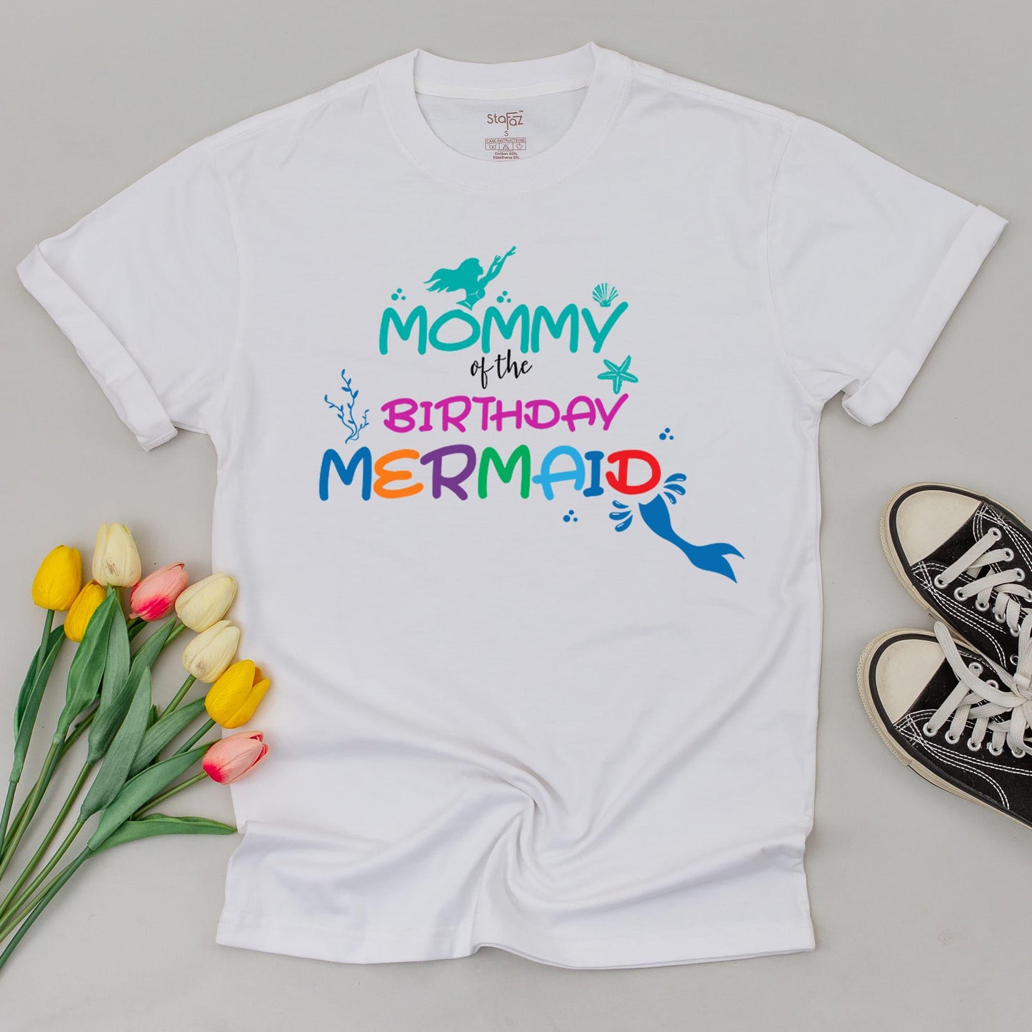 Family Mermaid Birthday Tees – Personalized Under The Sea Shirts