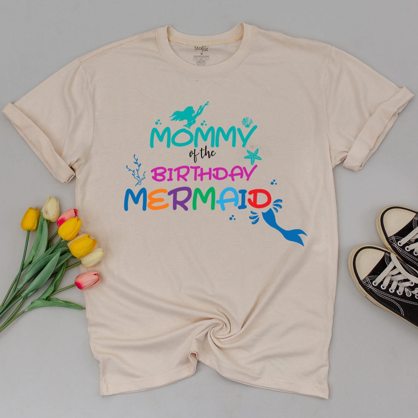 Family Mermaid Birthday Tees – Personalized Under The Sea Shirts