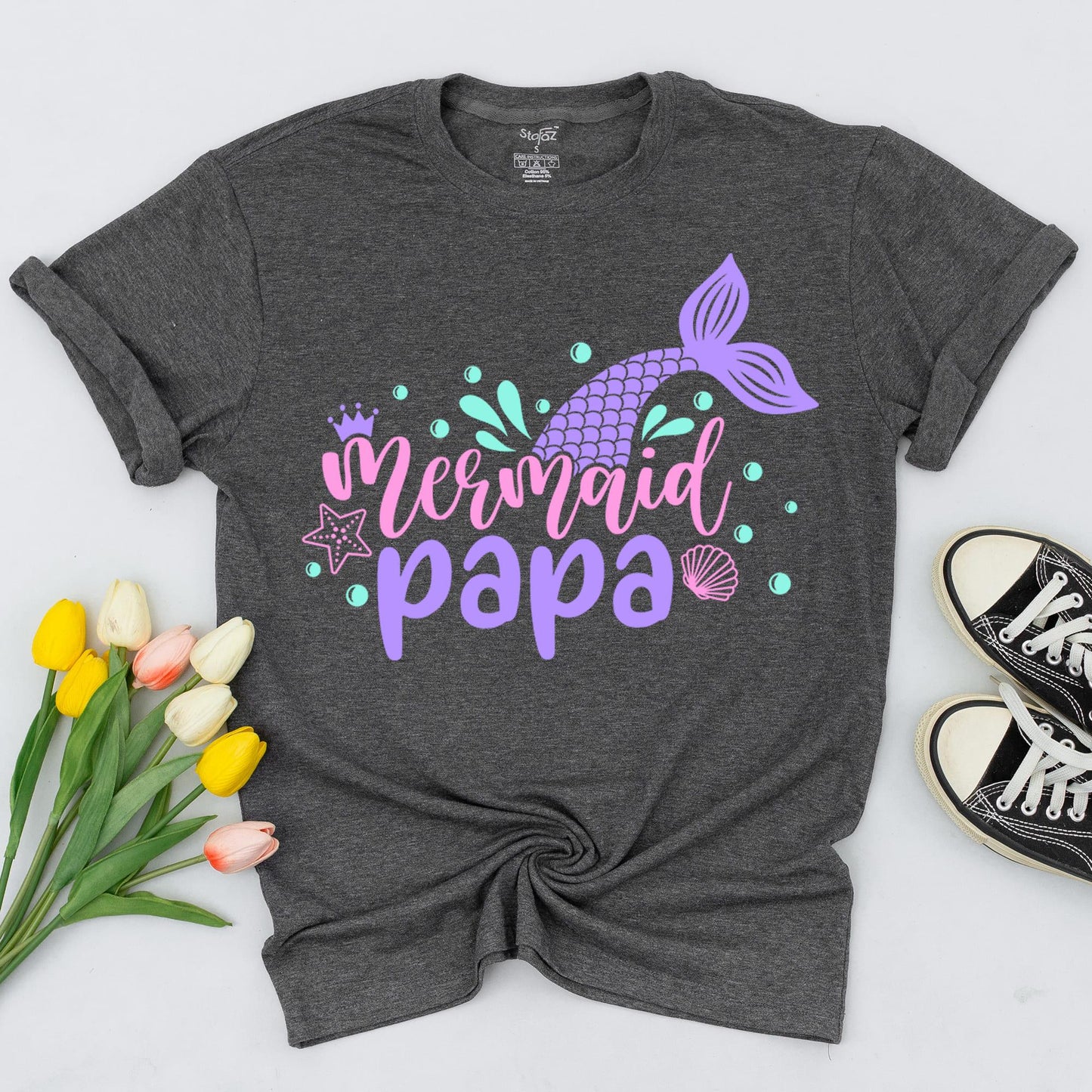 Mermaid Family Birthday Tops, Personalized 1st Birthday Sea Outfit