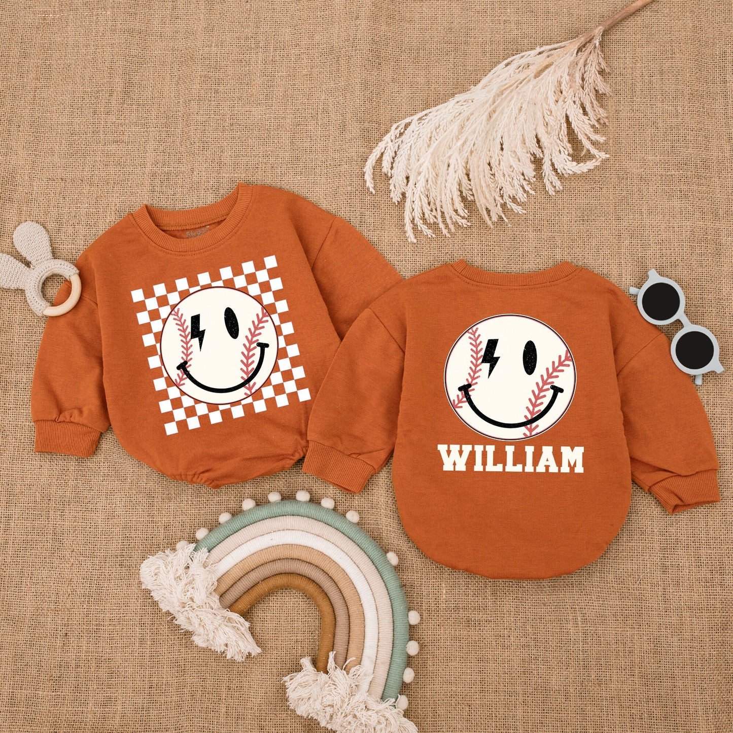 Baseball Smile Romper for Babies - Perfect Game Day Outfit