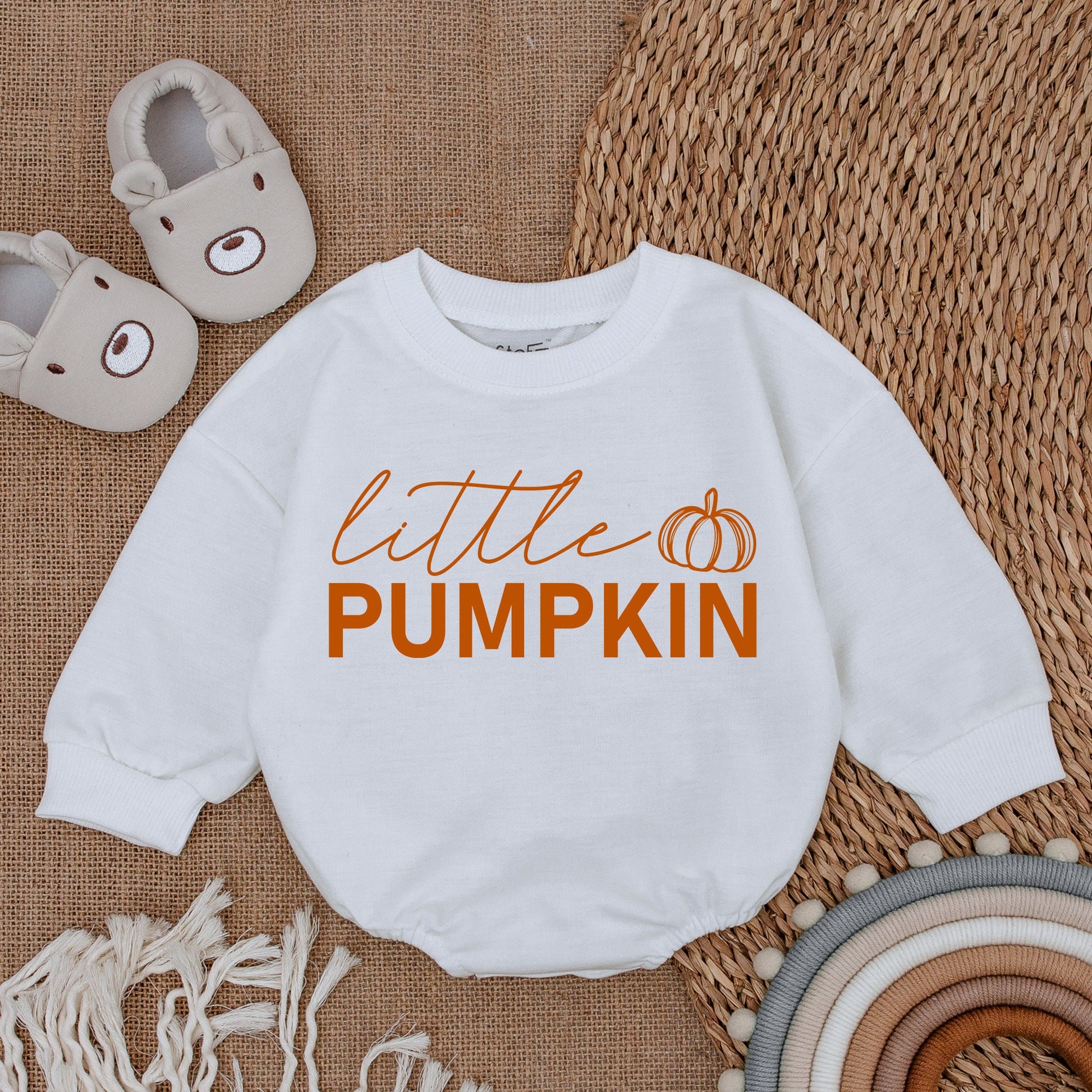Adorable Little Pumpkin Baby Romper Fall Bodysuit for Baby Girl Boy First Halloween Thanksgiving Outfit Baby Shower Gift