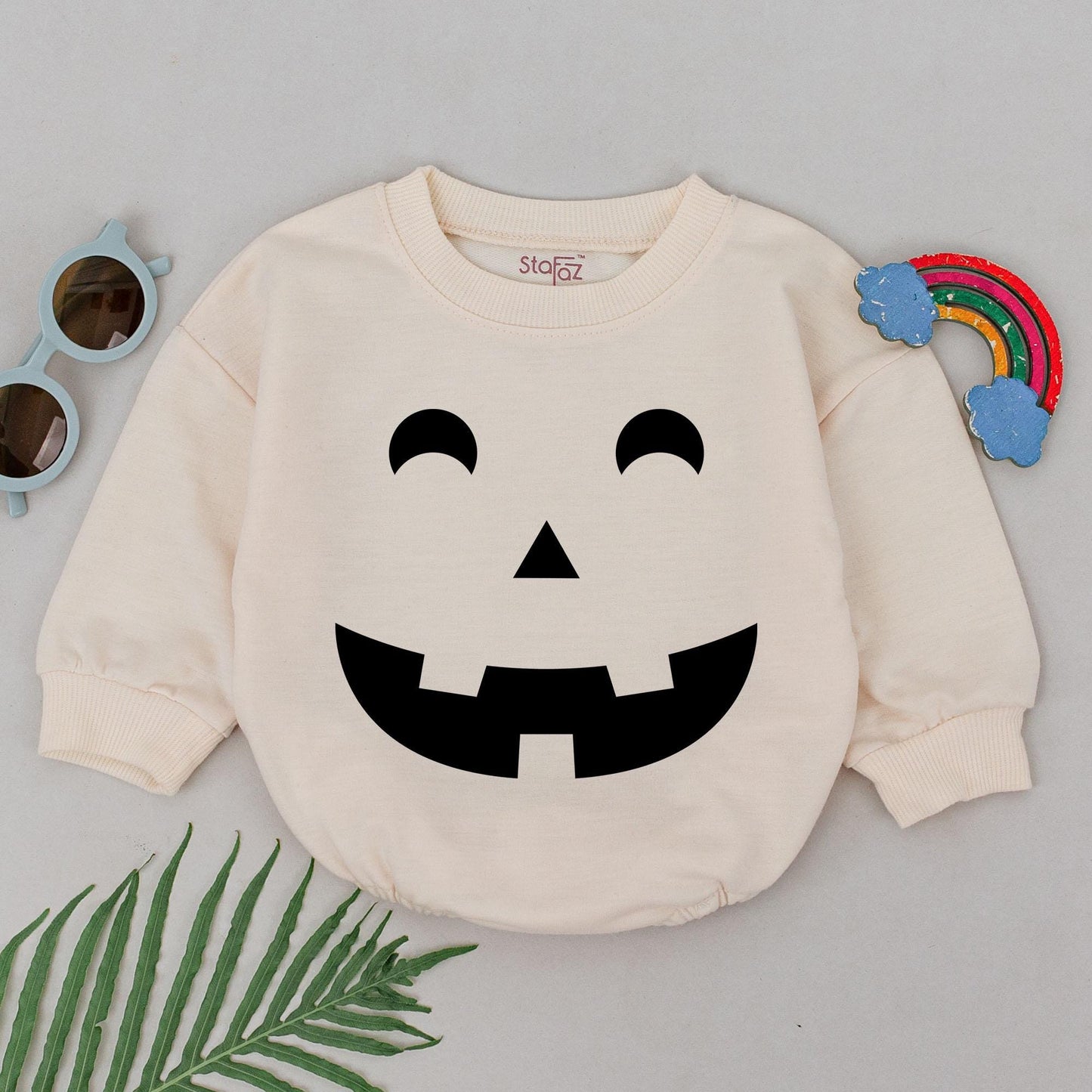 Adorable Pumpkin Romper for Baby Girls – Perfect Halloween Outfit