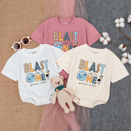 First Birthday Astronaut Romper - Airplane Party Outfit for Boys