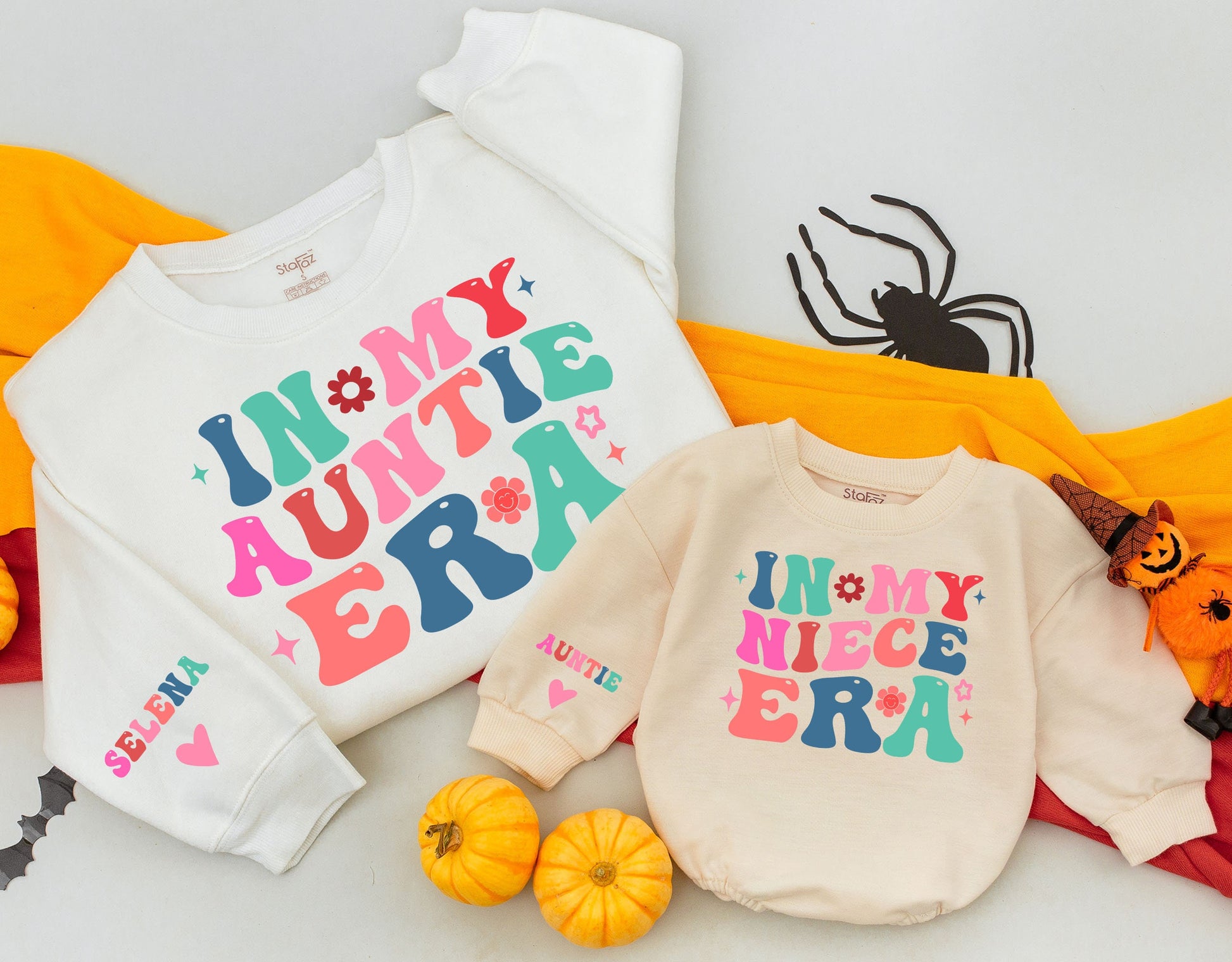 Auntie and Me Retro Sweatshirts: Boho Gifts for Cool Aunties