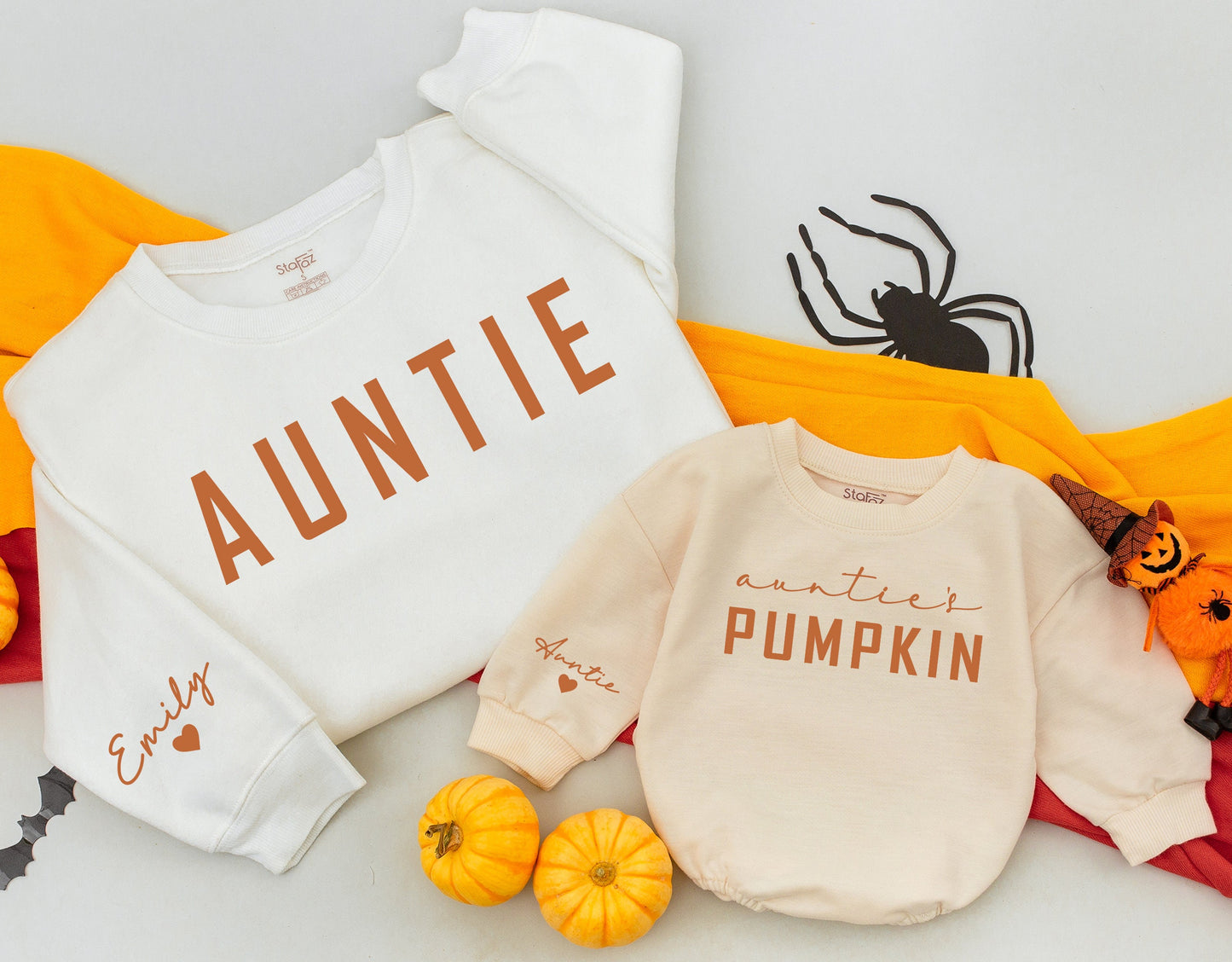 Auntie & Me Pumpkin Sweatshirts - Perfect Autumn Family Gift