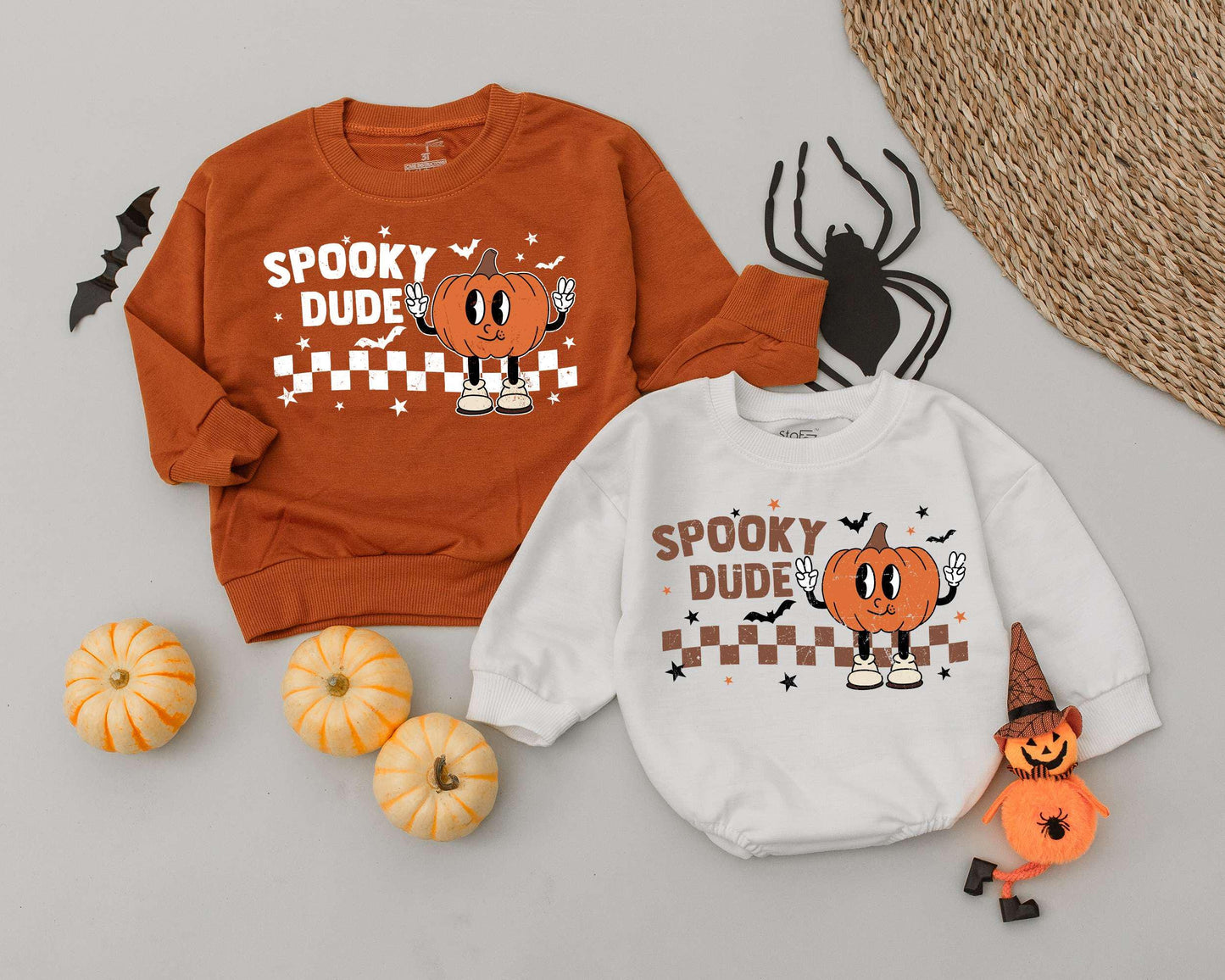 Retro Baby Halloween Sweatshirt - Cute & Spooky First Fall Outfit