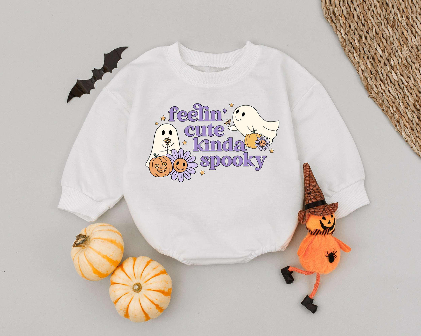Adorable Retro Halloween Romper for Babies – Cute First Outfit