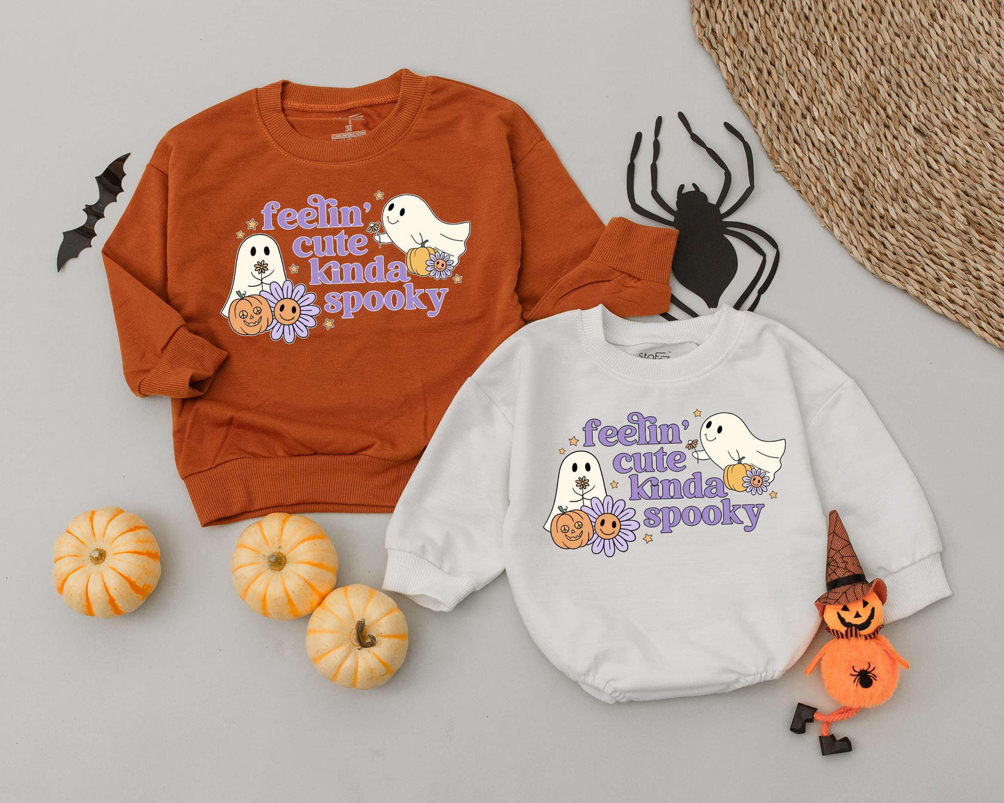 Adorable Retro Halloween Romper for Babies – Cute First Outfit