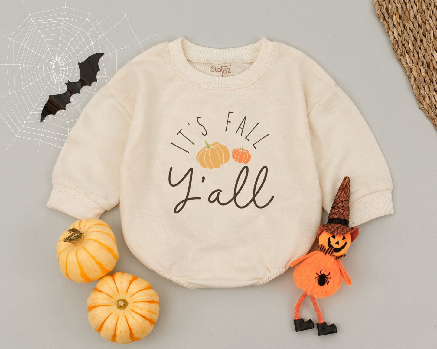 Little Pumpkin's First Thanksgiving Baby Romper - Fall Festive Outfit