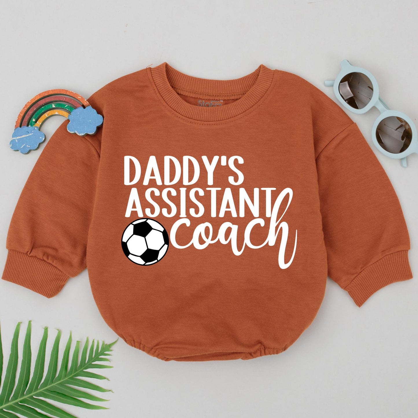 Retro Soccer Romper for Baby Boys: Perfect Fall Game Day Outfit