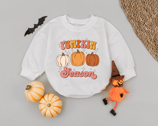 Little Pumpkin Romper: First Thanksgiving & Halloween Outfit