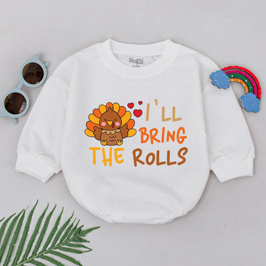 Thanksgiving Baby Romper: First Holiday Outfit, Fall Baby Gift