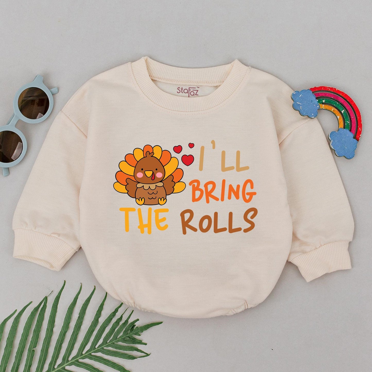 Thanksgiving Baby Romper: First Holiday Outfit, Fall Baby Gift