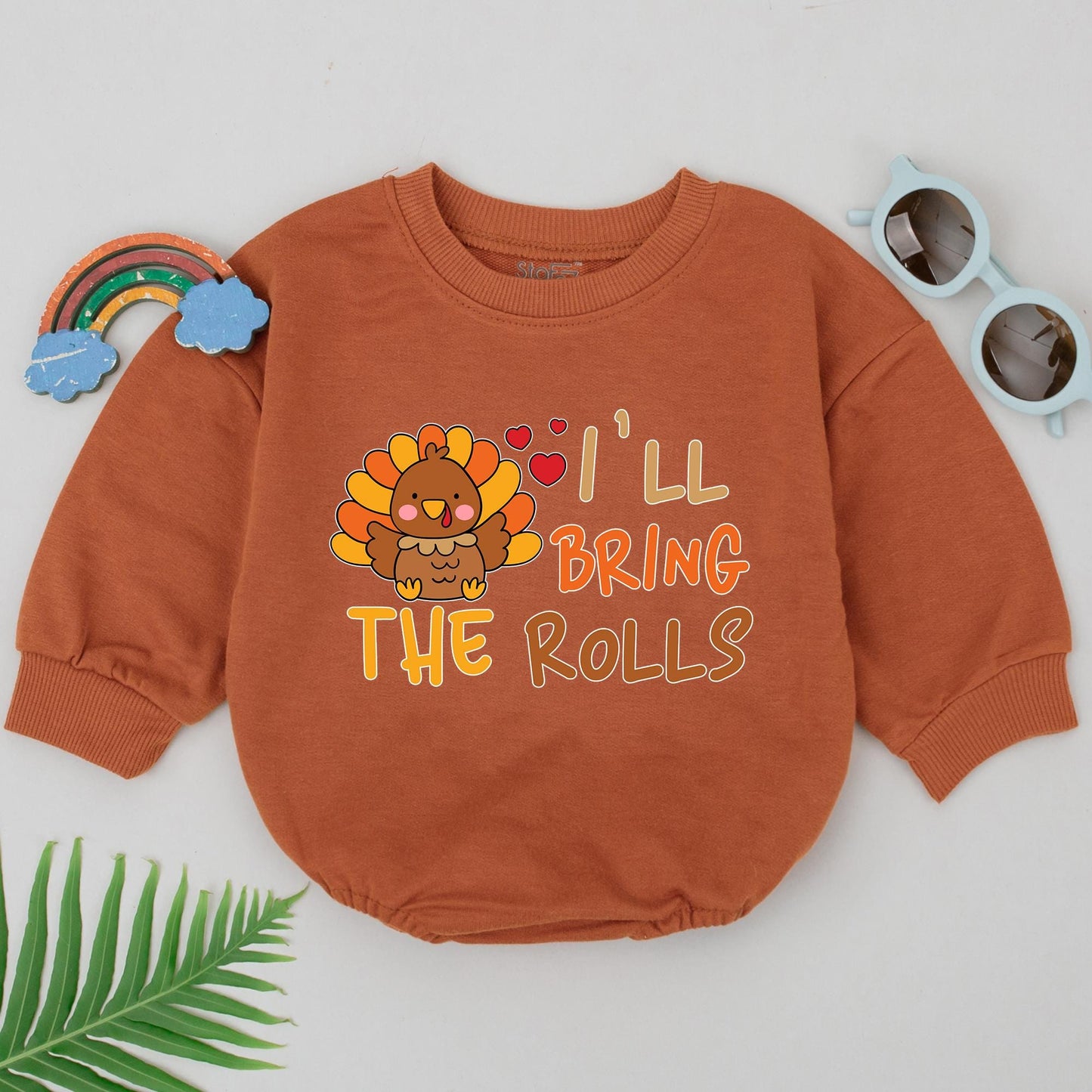 Thanksgiving Baby Romper: First Holiday Outfit, Fall Baby Gift