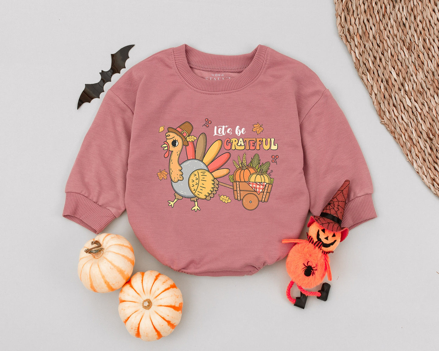 Thanksgiving Baby Romper: Cute Pumpkin Patch Outfit for Fall Festivities