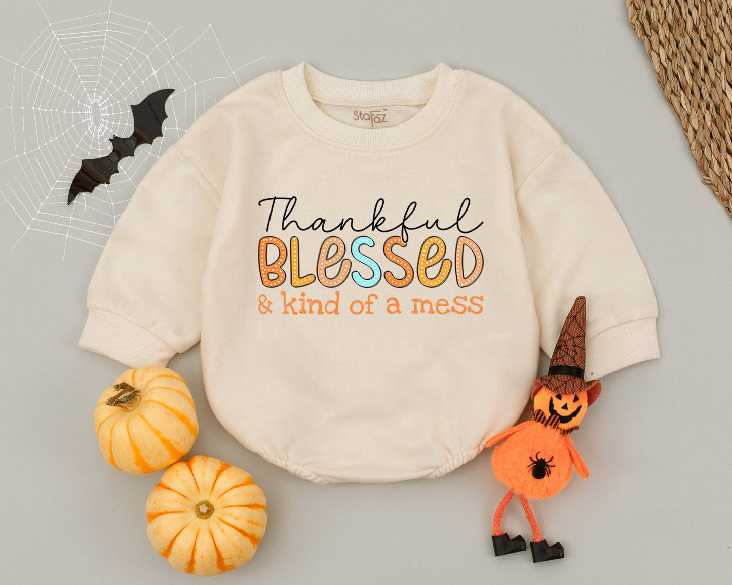 Autumn Baby Romper: First Thanksgiving Outfit - Cute & Cozy Style
