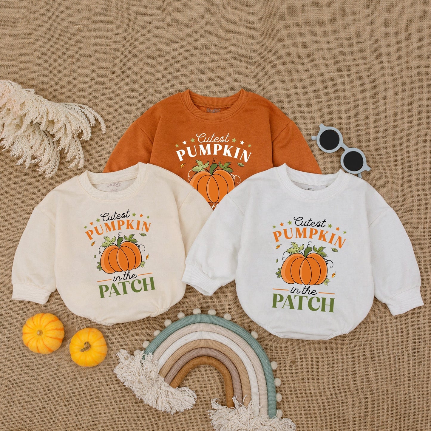 Adorable Pumpkin Bubble Romper - Perfect Fall Thanksgiving Baby Outfit